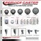 Service Caster 3 Inch Gray Polyurethane Wheel Swivel 58 Inch Threaded Stem Caster with Brake SCC SCC-TS20S314-PPUB-TLB-58212 - alternate 3